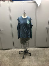 Load image into Gallery viewer, Dyed Painted and Patched Long Sleeve T-shirt