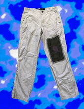 Load image into Gallery viewer, Elephant Gray Purple Overdye Double Patch Pants