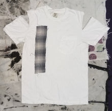 Load image into Gallery viewer, Flannel Patch Open Shoulder T-shirt