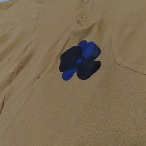 Space Flower Reconstructed Henley T-shirt