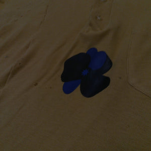 Space Flower Reconstructed Henley T-shirt