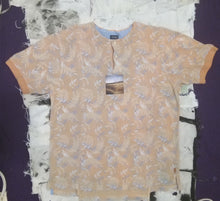 Load image into Gallery viewer, Heart Overdyed Patterned Polo