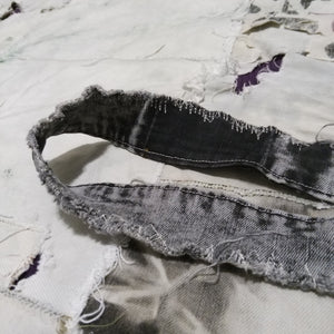 Acid Wash Repaired Waistband Belt