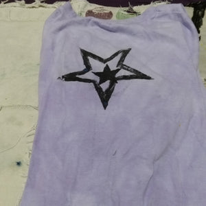 Purple Outlaw Star Cropped Asymmetrical Long Sleeve 1