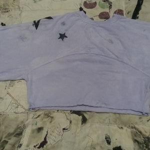 Purple Outlaw Star Cropped Asymmetrical Long Sleeve 5