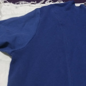 Double Blue Reconstructed Henley Long Sleeve T-shirt