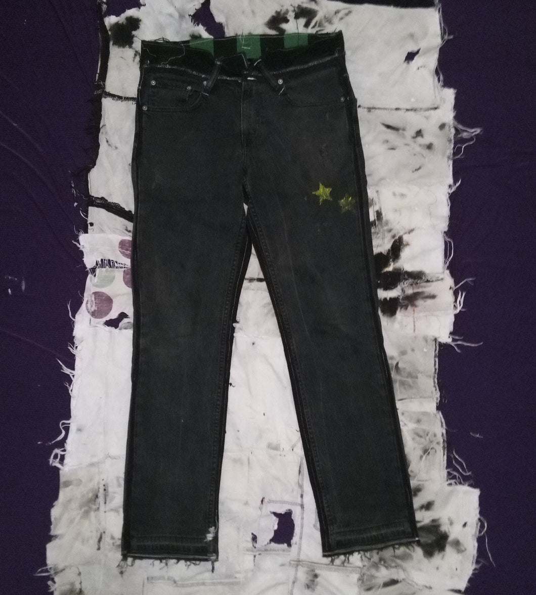 Reconstructed Black Jeans