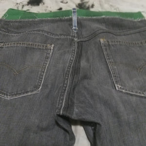 Gray Reconstructed Jeans