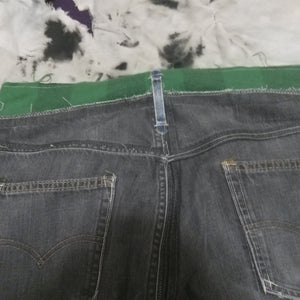 Gray Reconstructed Jeans