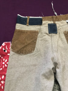 Reconstructed Brown Jeans