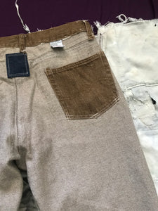 Reconstructed Brown Jeans