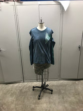 Load image into Gallery viewer, Dyed Painted and Patched Long Sleeve T-shirt