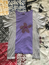 Load image into Gallery viewer, Purple and Gray Starflower Reconstructed T-Shirt