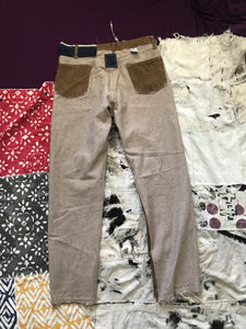 Reconstructed Brown Jeans