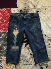 Load image into Gallery viewer, Uproot Flowers Reconstructed Jeans