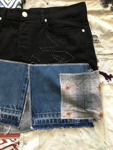 Reconstructed Denim Skirt