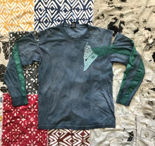 Load image into Gallery viewer, Dyed Painted and Patched Long Sleeve T-shirt