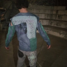 Load image into Gallery viewer, Dyed Painted and Patched Long Sleeve T-shirt