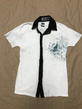 Load image into Gallery viewer, Reconstructed Button Up T-shirt “Shining Days” 2