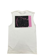 Asymmetrical Drawn Logo Tank Top