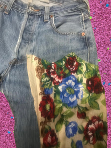 Levi’s 501 Floral Patch Jeans