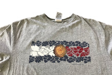 Load image into Gallery viewer, Floral DTF overprint T-shirt