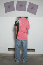 Load image into Gallery viewer, Reconstructed Dyed Rose Cape T-shirt