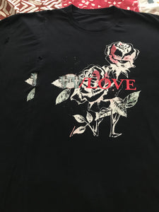 Split Repeat W/Love Rose T-shirt