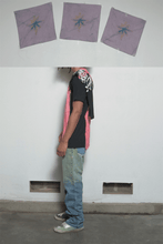 Load image into Gallery viewer, Reconstructed Dyed Rose Cape T-shirt