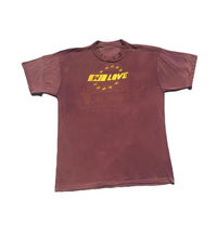 Load image into Gallery viewer, Purple and Yellow Deteriorated Cotton Blend T-shirt