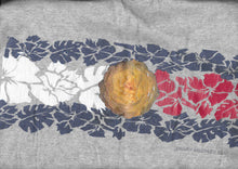 Load image into Gallery viewer, Floral DTF overprint T-shirt