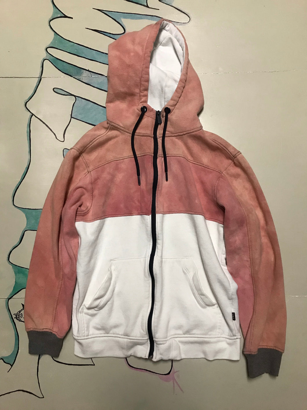 Three Tone Bleached Hoodie