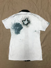 Load image into Gallery viewer, Reconstructed Button Up T-shirt “Shining Days” 2