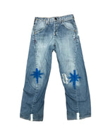 Back Pocket Splatter Stars and Stripes Jeans