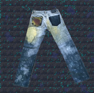 Painted Pocket Wade in the Water Jeans