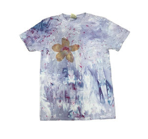 Purple dye Star Flower T-shirt