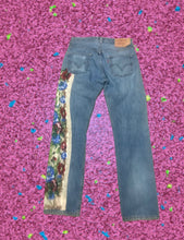 Load image into Gallery viewer, Levi’s 501 Floral Patch Jeans