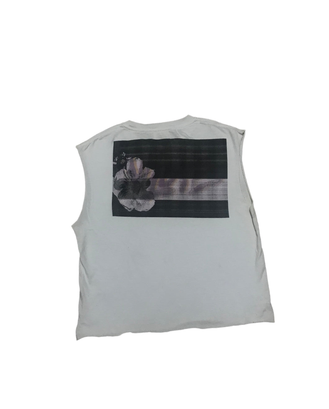 W/Love Flag Cropped Tank T-shirt